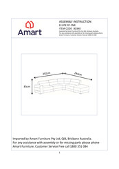 Amart Furniture ELLYSE RF CNR 80340 Assembly Instruction Manual