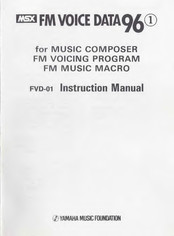 Yamaha FVD-01 Instruction Manual