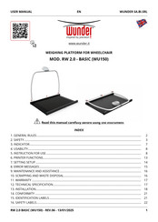WUNDER RW02 User Manual