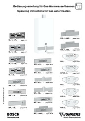 Bosch JUNKERS W-4 B Series Operating Instructions Manual