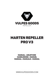 Vulpes Goods MARTEN REPELLER PRO v3 Manual