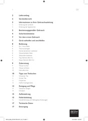 Beem 06314 Manual