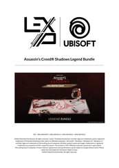 LEXIP UBISOFT Assassin's Creed Shadows Legend Bundle Manual
