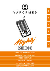 Vapormed MIGHTY MEDIC Instructions For Use Manual