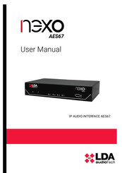 LDA Audio Tech Nexo AES67 User Manual