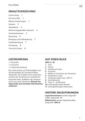 Gourmetmaxx PZM-021 Manual