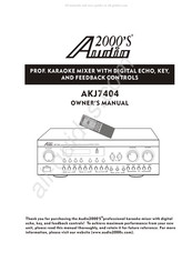 Audio2000's AKJ7404 Owner's Manual