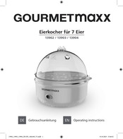 gourmetmaxx 13902 Operating Instructions Manual