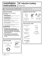 GE ZHU36RSM2SS Installation Instructions Manual