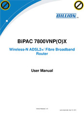 Billion BiPAC 7800VNP(O)X User Manual