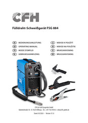 CFH FSG 884 Operating Manual