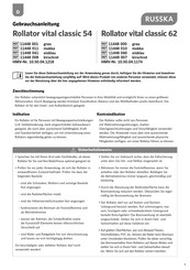 Russka Rollator vital classic 62 User Instructions