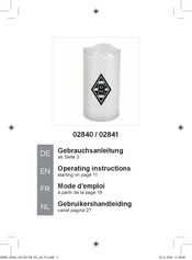 DS Produkte 02840 Operating Instructions Manual