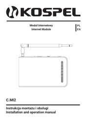 Kospel C.MI2 Installation And Operation Manual