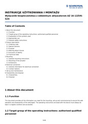 schmersal AZ 16-12ZVK-G24 Manual