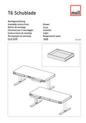 moll T6 Schublade Assembly Instructions Manual
