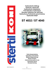 stertil-KONI ST 4032F Operating Instructions Manual