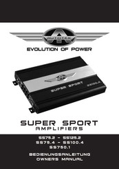 Autotek Super Sport SS100.4 Owner's Manual