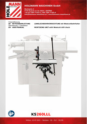 HOLZMANN MASCHINEN K5260LLL User Manual