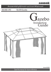 AOODOR 800-092 Installation Manual
