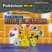 Nintendo Pokemon PUZZLE COLLECTION mini Instruction Booklet