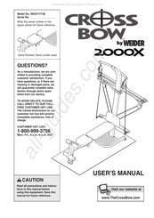 Weider COSS BOW 2000X User Manual