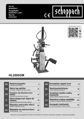 Scheppach HL2550GM Translation Of Original Instruction Manual