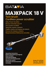 Batavia MAXXPACK BT-CBT002 Operating Instructions Manual