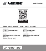 Parkside PAAL 6000 D1 Short Manual