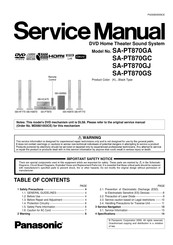 Panasonic SA-PT870GS Service Manual