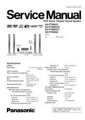 Panasonic SA-PT550GCS Service Manual