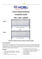XCEL 1183657 Installation Manual