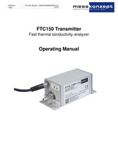 MessKonzept FTC150 Operating Instructions Manual