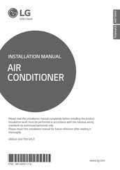LG ANUQ60GS0 Installation Manual