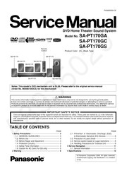Panasonic SA-PT170GC Service Manual