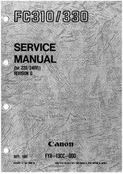 Canon FC310 Service Manual