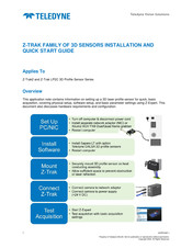 Teledyne Z-Trak2 Series Installation And Quick Start Manual