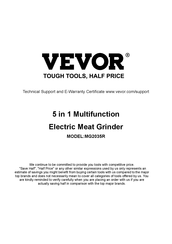 VEVOR MG2035R Instruction Manual