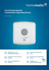 Homematic IP HmIP-MP3P Installation And Operating Manual