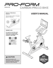 iFIT Pro-Form CARBON PRO 10 BIKE User Manual
