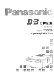 Panasonic D-3 AJ-EV300P Operating Instructions Manual