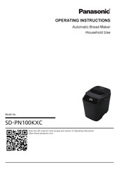 Panasonic SD-PN100KXC Operating Instructions Manual