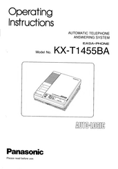 Panasonic EASA-PHONE KX-T1455BA Operating Instructions Manual