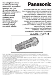 Panasonic EYED11 Operating Instructions Manual