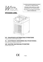 Warm Tech WTCG3301-USBL Original Instructions Manual