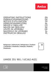Amica UC162.4i Operating Instructions Manual