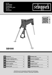 Scheppach SB1000 Translation Of Original Instruction Manual