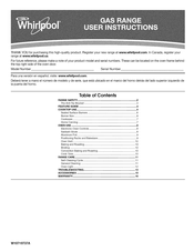Whirlpool WFG530S0EW0 User Instructions
