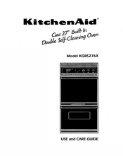 KitchenAid KGBS276X Use And Care Manual