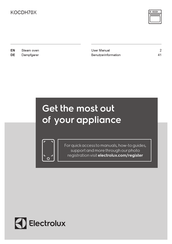 Electrolux KOCDH70X User Manual